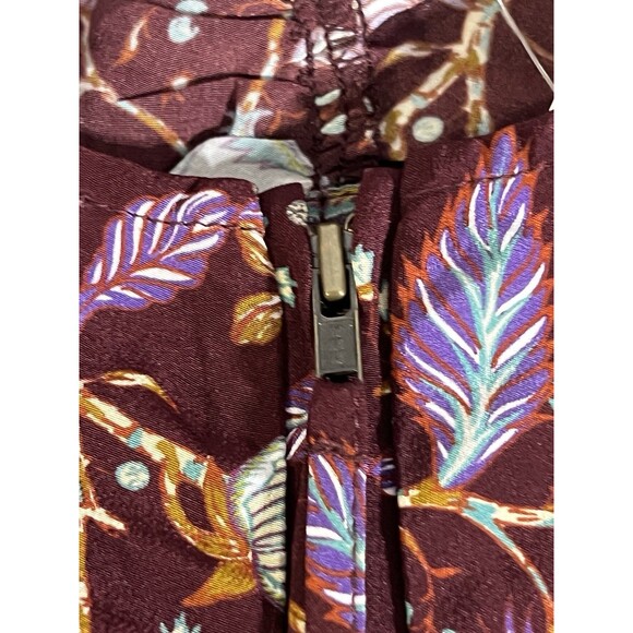 Ulla Johnson Elise Top Woman's 00 Heliotrope Silk Puff Sleeve Blouse Ruched - Picture 4 of 10